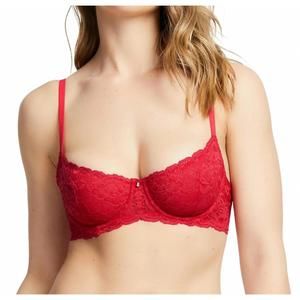 NEW FLEUR'T demi lace bra in red